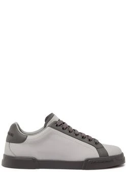 Dolce 
Gabbana | Portofino panelled leather sneakers