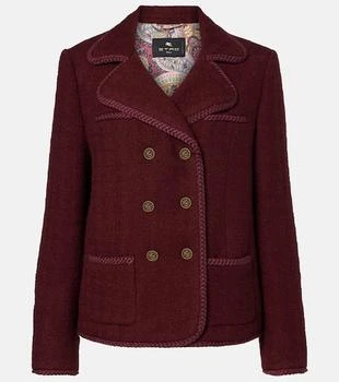 ETRO | Double-breasted wool and mohair jacket