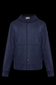 Moncler | Moncler Logo Patch Button-Up Hoodie