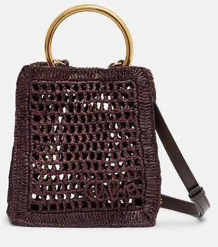 Chloé | Summer Banana Mini raffia crossbody bag