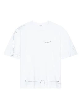 Givenchy | Boxy Fit T-Shirt in Cotton with Trompe L
ſil Pattern
