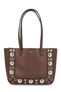 Valentino | Valentino VLogo Plaque Eyelet Detailed Shoulder Bag