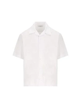 Givenchy | Givenchy Paris Logo Zigzag Stitching Short-Sleeved Shirt