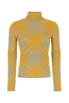 Burberry | Burberry Checked Roll-Neck Jumper