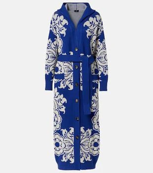 ETRO | Floral waffle-knit hooded cardigan