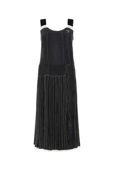 Prada | Prada Logo Printed Unlined Midi Dress