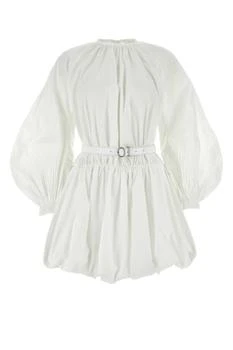 Jil Sander | Jil Sander Smocked Belted Mini Dress
