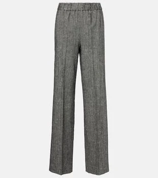 Dolce 
Gabbana | High-rise wool-blend wide-leg pants