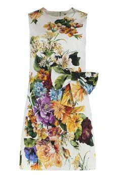 Dolce & Gabbana | Dolce & Gabbana Flower Bouquet-Printed Sleeveless Dress