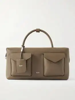Max Mara | Textured-leather Tote - Dark brown