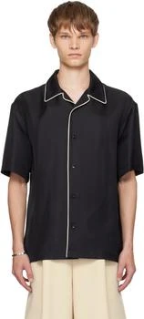 Jil Sander | Black Fluid Viscose Shirt