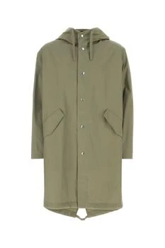 Jil Sander | Jil Sander Logo Printed Drawstring Hooded Parka
