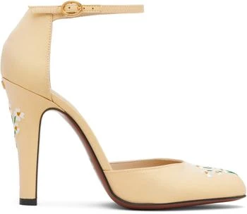 Valentino | Yellow Hi Dolly Fabric Heels