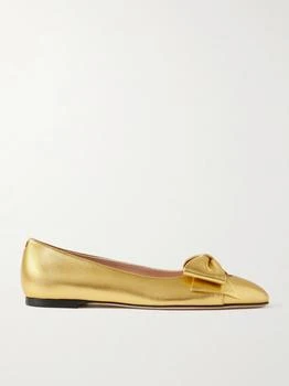 Valentino | Bowow Metallic Leather Ballet Flats  - IT36.5