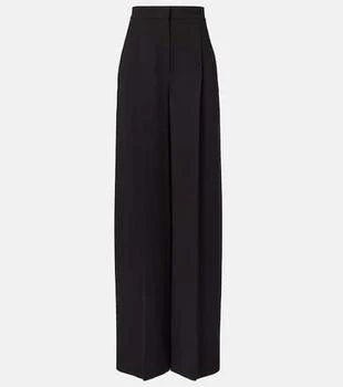 Max Mara | Laccato high-rise cady wide-leg pants