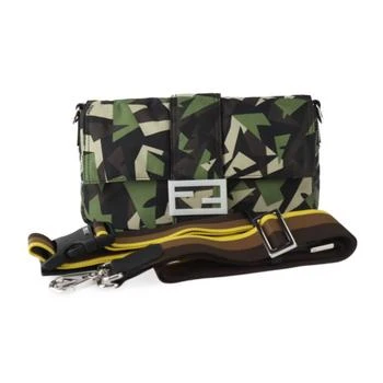 Fendi | Camouflage Nylon Leather Clutch Bag Fanny Pack Pouch Shoulder Bag (Pre-Owned)