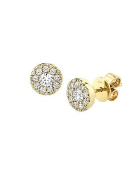 Saks Fifth Avenue | 14K Yellow Gold & 0.50 TCW Diamond Cluster Stud Earrings