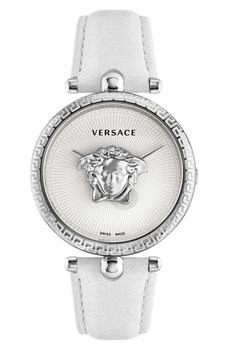 Versace | Palazzo Empire Leather Strap Watch, 39mm