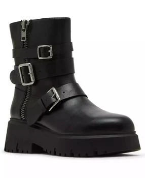 Women's Mally Moto Buckle Lug Sole Boots