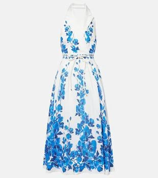 Orchid Blues floral midi dress