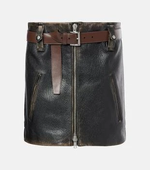 Prada | Leather miniskirt