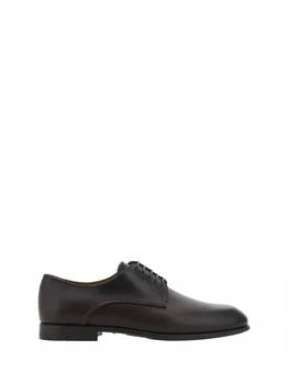 Salvatore Ferragamo | Men's Lace-Up Leather Derby Shoes In Black