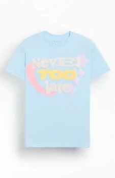 Never Too Late Puff Graphic T-Shirt