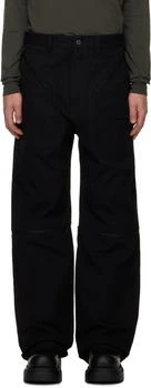 Rick Owens | Black Concordians Bonotto Strobe Convertible Jeans