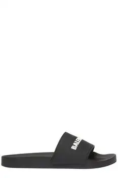 Balenciaga | Balenciaga Logo Printed Slide Sandals