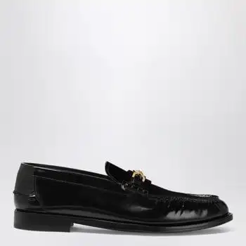 Versace | Black leather Medusa 95 loafers