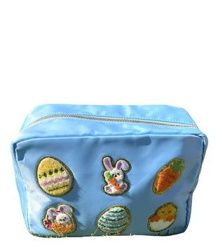 Malibu Sugar Girls' Nylon Pouch with Easter Patches, Large