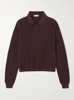 Brunello Cucinelli | Ribbed Cotton Polo Sweater