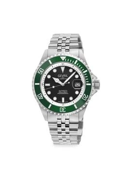 Gevril | Wall Street 43MM Stainless Steel Bracelet Watch