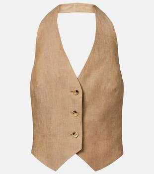 Max Mara | Sauro open-back linen vest