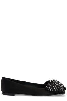 Giuseppe Zanotti | Giuseppe Zanotti Alexandrine Bow Flat Shoes