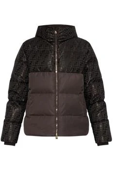Fendi | Fendi FF Jacquard Hooded Padded Jacket