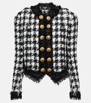 Balmain | Houndstooth tweed jacket