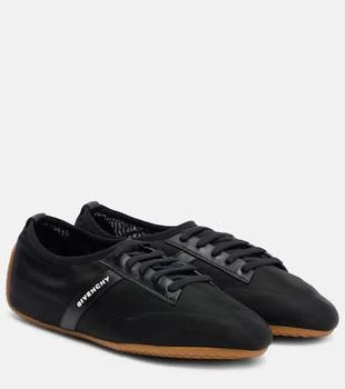 Givenchy | Slim leather-trimmed sneakers