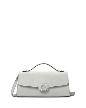 Tory Burch Robinson Spazzolato Top Handle Chain Wallet