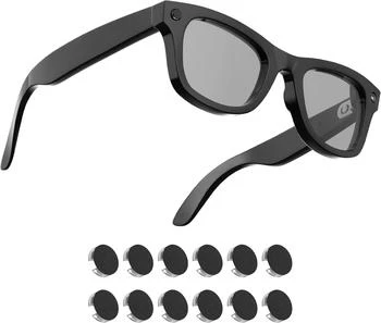 RCstyle RCstyle HiBloks LED Light Blocking Stickers Compatible with Ray-Ban Meta Gen 2 Wayfarer/Skyler/Headliner/Oakley Meta HSTN Accessories, Blackout LED Covers, Low-Tack Restickable (12Pcs)