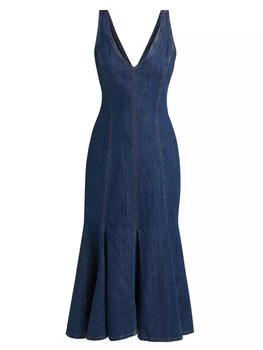 Serafina Denim Midi-Dress