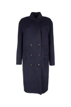 Brunello Cucinelli | Brunello Cucinelli High-Neck Buttoned Coat