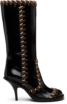 Dries Van Noten | Brown Round-Toe Leather Boots