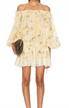 Zimmermann | Cascadian Tiered Dress In Yellow