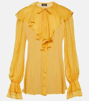 ETRO | Ruffled silk blouse