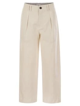 Brunello Cucinelli | Brunello Cucinelli Front Pleat Straight-Leg Trousers