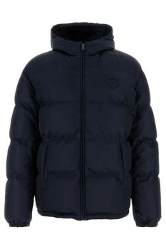 Prada | Prada Zip-Up Hooded Padded Jacket