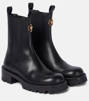Versace | Medusa leather Chelsea boots