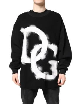 Dolce & Gabbana | Cotton Logo Print Men Pullover Men's Sweater