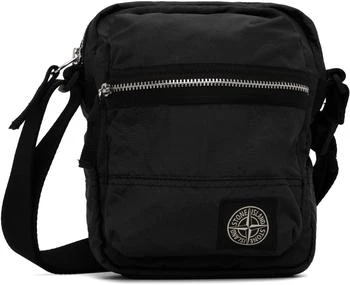 Stone Island Black 9200015 Coated Nylon Metal ECONYL Pouch